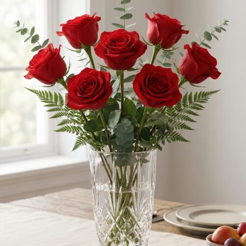 6_vibrant_red_2k_202602021025 6 Roses in Vase